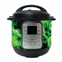 MightySkins INPTDO6QT-Green Flames Skin Decal Wrap for Instant Pot Duo 6 qt. Sticker - Green