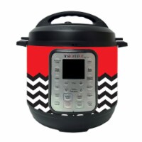 MightySkins INPTDO6QT-Red Chevron Skin Decal Wrap for Instant Pot Duo 6 qt. Sticker - Red Che