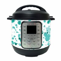 MightySkins INPTDO6QT-Teal Splatter Skin Compatible with Instant Pot Duo 6 qt. - Teal Splatte