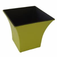 Cheungs PP-109Y 4.75 in. Square Tapered Recycled Plastic Planter, Yellow