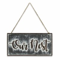 Cheungs 5323 Our Nest Metal Rustic Wall Sign
