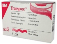 3M Nexcare First-Aid Transpore Clear Tape - 3 Inches X 10 Yards - 4 Pieces
