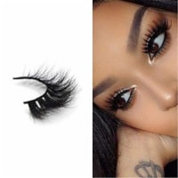 2Chique Boutique 3D Mink False Eyelashes Dramatic Look 100% Handmade Reusable Style D01