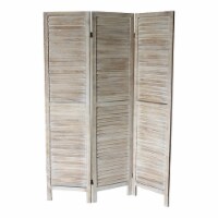 Milton Greens Stars Inc 3-Panel Farmhouse Wood Room Divider in Natural
