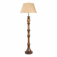 Milton Greens Stars Inc 61.5  Traditional Fabric Floor Lamp in Natural