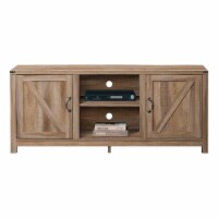 Milton Greens Stars Inc Modern Wood Laminate TV Stand up to 59  in Rustic Oak