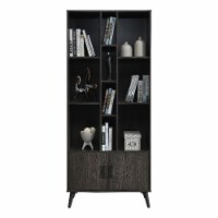Milton Greens Stars Inc Wood Bookcase with 10-Tier Shelves in Dark Espresso