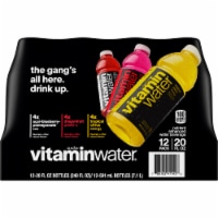 vitaminwater® Variety Pack Flavored Bottled Water Beverages Perspective: Main
