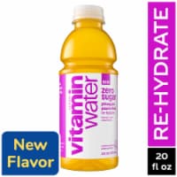 vitaminwater® Re-Hydrate Pineapple Passionfruit Zero Sugar Flavored Bottled Water Beverage Perspective: Main
