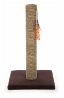 SmartyKat Simply Scratcher Scratching Post with Feather Toy for Cats - Seagrass