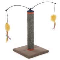 SmartyKat Scratch 'N Spin Carpet Scratching Post with Spinning Wand Toys