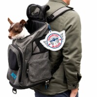 Sherpa Duffel Backpack Travel Bag Pet Carrier, Airline Approved - Gray, Medium