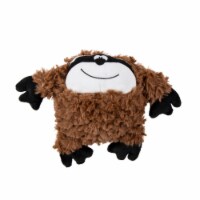 goDog PlayClean Sloth Squeaker Plush Pet Toy for Dogs - Brown, Small