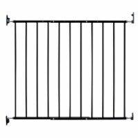 KidCo G2001 Safeway Top of Stairs Quick Release Baby Gate, 42.5 x 30.5 In, Black