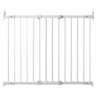 KidCo Angle Mount Safeway Stair Top Quick Release Baby Gate, 42.5x30.5 In, White