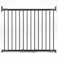 KidCo G2101 Angle Mount Metal Safeway Quick Release Top of Staircase Gate, Black