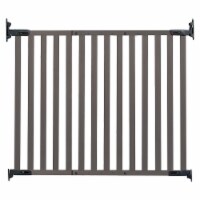 KidCo Angle Mount Safeway Stair Top Quick Release Bamboo Baby Pet Gate, Gray