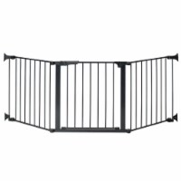 KidCo ConfigureGate 30 Inch Door Mounted Magnet Locking Baby Safety Gate, Black