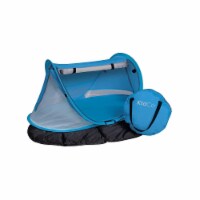 KidCo PeaPod Prestige Lightweight Outdoor Portable Baby Toddler Travel Bed, Sky