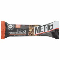 MET-Rx® Big 100 Peanut Butter Pretzel Meal Replacement Bar Perspective: Main