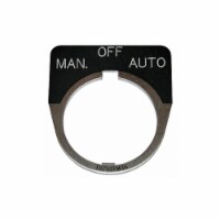 Eaton Legend Plate,Manual Off Automatic,Black  10250TM68
