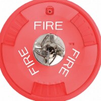 Wheelock Strobe,12/24VDC,Red,6-11/16 in. H  CN121088