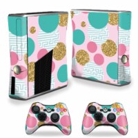 MightySkins XBOX360S-Golden Bubbles Skin for Xbox 360 S Console, Golden Bubbles