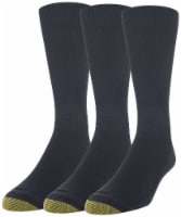 Gold Toe 345S-001 Cotton Metropolitan Crew - Black Perspective: Main