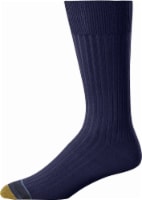 GOLDTOE® Men's Classic Canterbury Crew Socks - 3 Pack - Navy