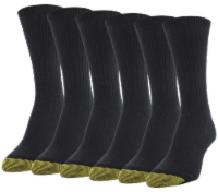 Gold Toe Rib Crew Sock Pack - Black Perspective: Main