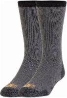 PowerSox® Men's Cotton Heavy Cushion Crew Boot Sock - Charcoal - 2 Pack Perspective: Main