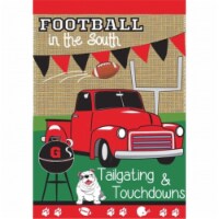 Jozie B 917 Burlap Tailgate Flag, Large