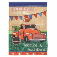 Magnolia Gardens 1918 13 x 18 in. Burlap Tailgate Double Applique Garden Flag