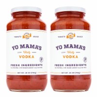 Yo Mama's Foods Keto Vodka Pasta Sauce - 2-Pack - No Sugar Added, Low Carb, Low Sodium
