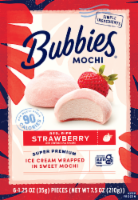 Bubbies Hawaii Strawberry Mochi Premium Ice Cream Perspective: Main
