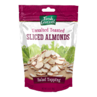 Fresh Gourmet® Toasted Sliced Almonds Salad Topping Perspective: Main