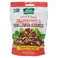 Fresh Gourmet Dried & Sweet Cranberries & Sunflower Kernels Salad Topping Bag Perspective: Main