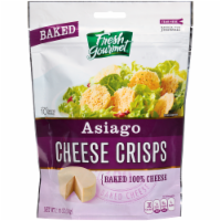 Fresh Gourmet® Asiago Cheese Crisps Perspective: Main