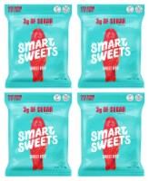 Smart Sweets Sweet Fish, Low Sugar Gummy Christmas Candy, Plant-Based, 1.8oz. (Pack of 4)