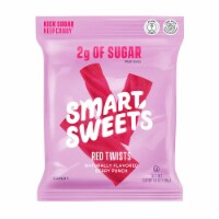 Red Twists, New Twist on Licorice, Low Sugar Gummy Christmas Candy, 1.8oz. (Pack of 1)