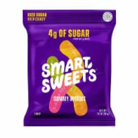 Smart Sweets Gummy Worms, Christmas Candy with Low Sugar (4g), Low Calorie, (Pack of 12)