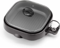 Aroma Housewares ASP-218B Grillet 4Qt. 3-in-1 Cool-Touch Electric Indoor Grill Portable, Dis