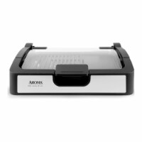 Aroma Housewares AHG-2620 Smokeless Indoor Use Electric, Compact and Portable Grill Grate an