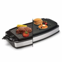 Wolfgang Puck XL Reversible Grill Griddle, Oversized Removable Cooking Plate, Nonstick Coati