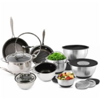 Nutrichef 15 Piece Nonstick Kitchen Pots Pans Utensils Cookware Set,  Multicolor, 1 Piece - Kroger