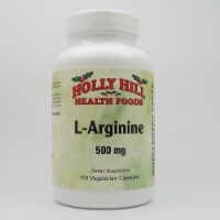 Holly Hill Health Foods, L-Arginine 500 MG, 100 Vegetarian Capsules