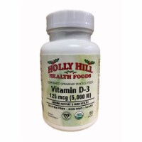 Holly Hill Health Foods Certified Organic Whole Food Vitamin D3 125mcg (5,000 IU),60 Tablets
