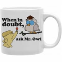 Imaginarium Goods CMG11-TR-NDOUBT 11 oz. Coffe Mug, When in Doubt, Ask Mr.Owl