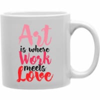 Imaginarium Goods CMG11-IGC-ARTWORKLOVE Art Is Where Work Meets Love Mug