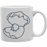 Imaginarium Goods CMG11-IGC-CLAM1 Clam Outline with Pearl Mug